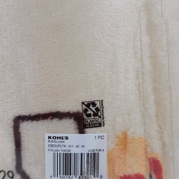 The Big One Oversized Plush Throw Blanket 5 Ft x 6 Ft Polyester Love Fur All - Picture 11 of 13